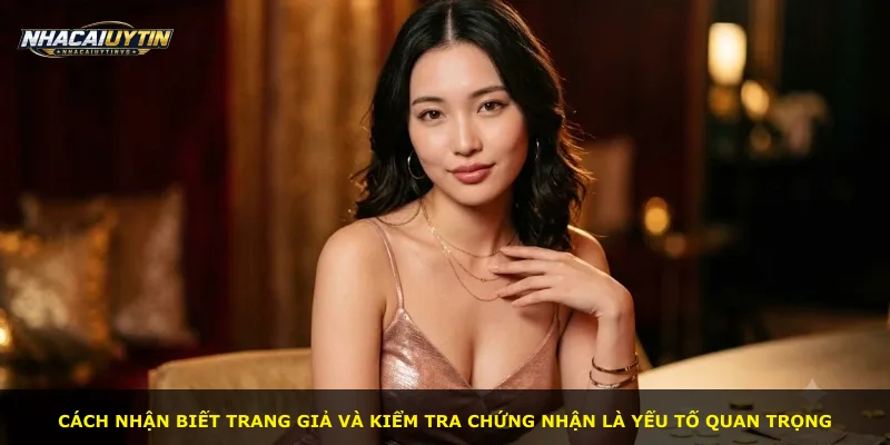 Cách nhận biết trang giả và kiểm tra chứng nhận là yếu tố quan trọng