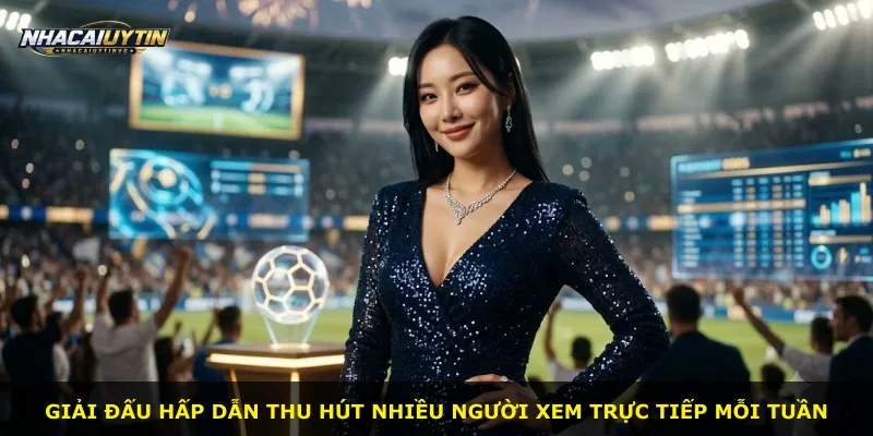 Giải đấu hấp dẫn thu hút nhiều người xem trực tiếp mỗi tuần