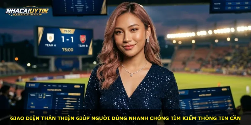 Giao diện thân thiện giúp người dùng nhanh chóng tìm kiếm thông tin cần