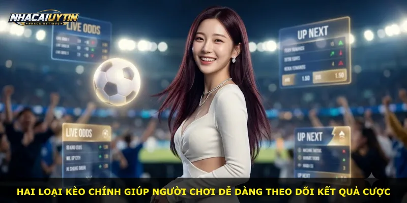 Hai loại kèo chính giúp người chơi dễ dàng theo dõi kết quả cược