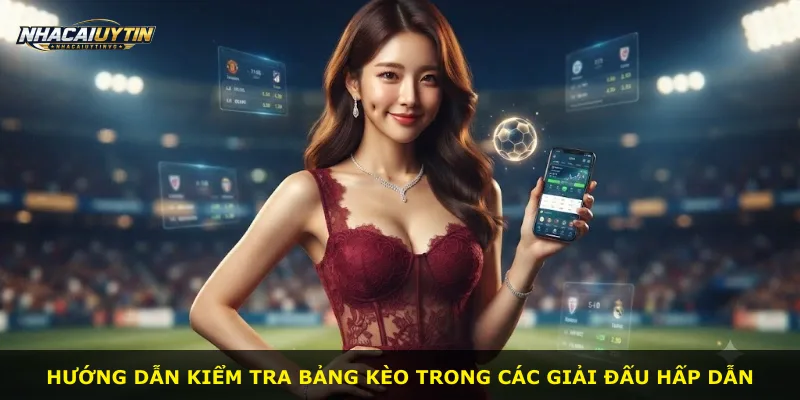 Hướng dẫn kiểm tra bảng kèo trong các giải đấu hấp dẫn