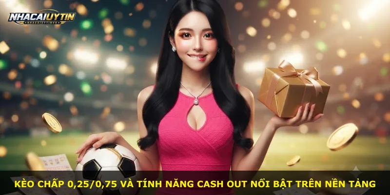 Kèo chấp 0,25/0,75 và tính năng cash out nổi bật trên nền tảng