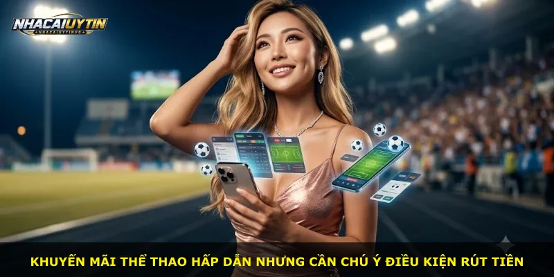 Khuyến mãi thể thao hấp dẫn nhưng cần chú ý điều kiện rút tiền