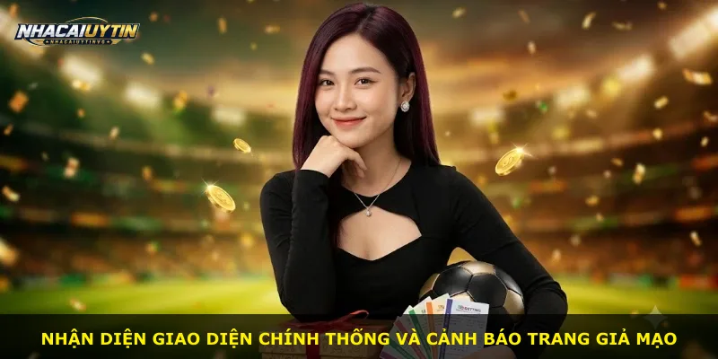 Nhận diện giao diện chính thống và cảnh báo trang giả mạo