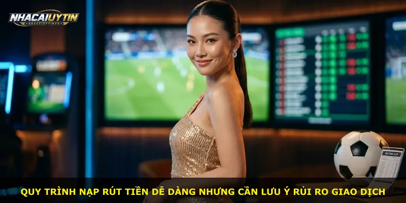 Quy trình nạp rút tiền dễ dàng nhưng cần lưu ý rủi ro giao dịch