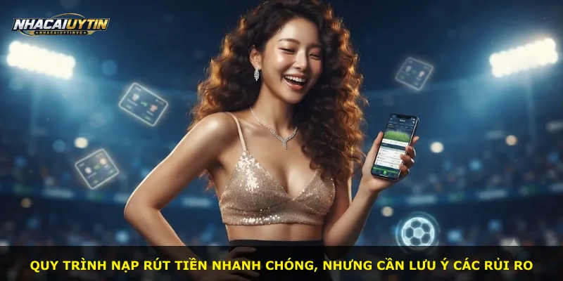 Quy trình nạp rút tiền nhanh chóng, nhưng cần lưu ý các rủi ro