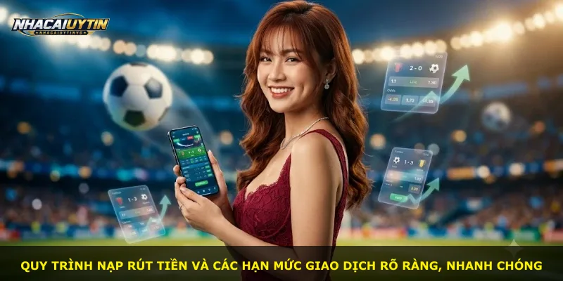 Quy trình nạp rút tiền và các hạn mức giao dịch rõ ràng, nhanh chóng