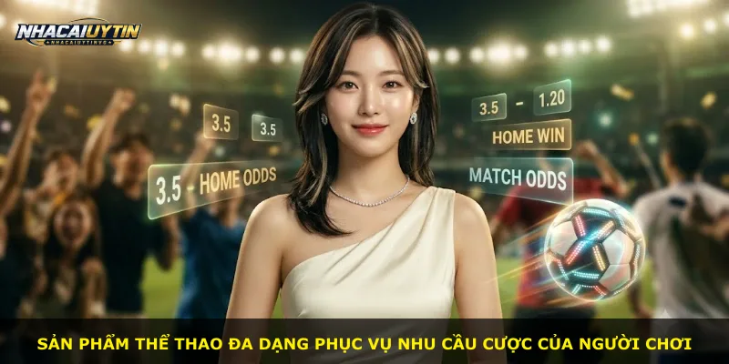 Sản phẩm thể thao đa dạng phục vụ nhu cầu cược của người chơi