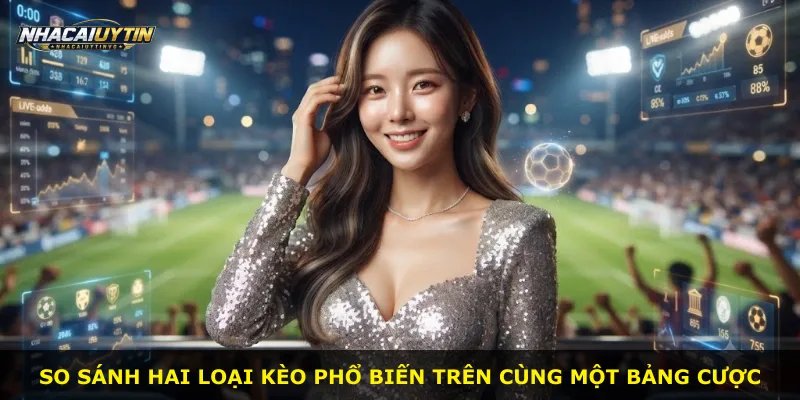 So sánh hai loại kèo phổ biến trên cùng một bảng cược