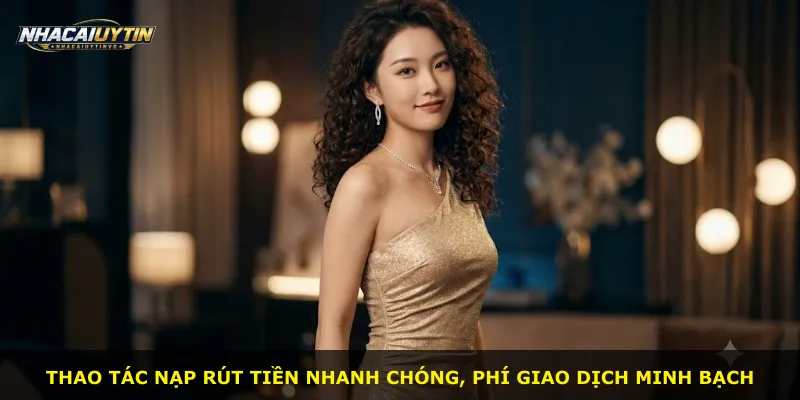 Thao tác nạp rút tiền nhanh chóng, phí giao dịch minh bạch