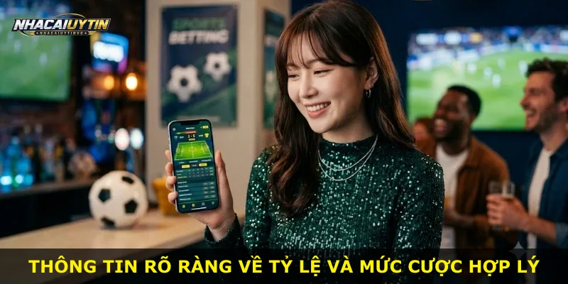 Thông tin rõ ràng về tỷ lệ và mức cược hợp lý