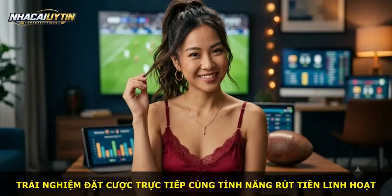 Trải nghiệm đặt cược trực tiếp cùng tính năng rút tiền linh hoạt