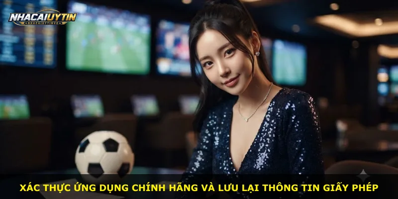 Xác thực ứng dụng chính hãng và lưu lại thông tin giấy phép